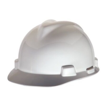 Msa Safety Cap, Super-V, Fas-Trac Iii, White C217091